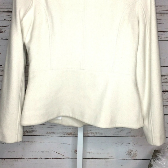 Andre Badi cream colored Pea coat size M - Picture 6 of 8